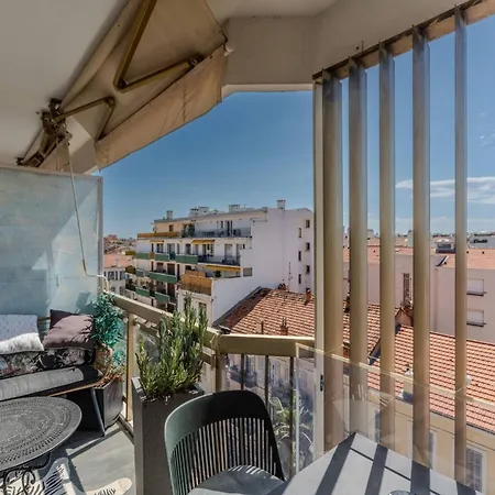 Le Mimosas - Centre - Vue Terrasse Wifi Climatisation Апартаменты Канны