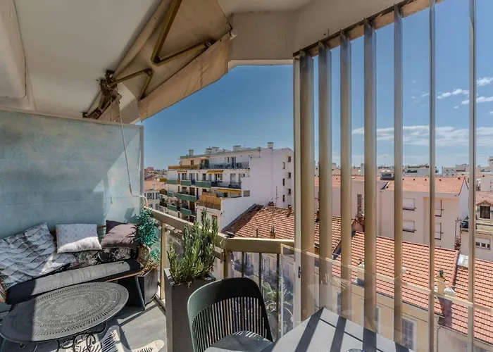 Le Mimosas - Centre - Vue Terrasse Wifi Climatisation Daire